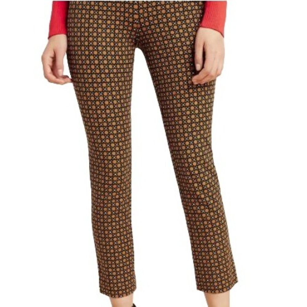 Anthropologie The‎ Essential Slim Trousers Womens 4 Black Boho Career Office Mod